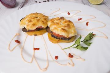 fried zucchini with eggs
