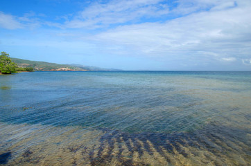 Caribbean, panoramic view of sea.