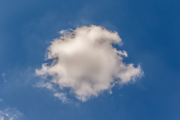 beautiful of Blue sky background with tiny clouds