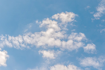 beautiful of Blue sky background with tiny clouds