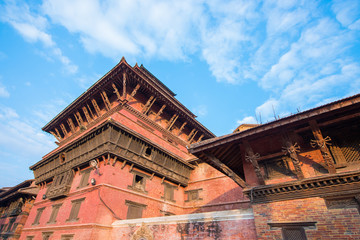 Fototapeta na wymiar Patan Durbar Square - world heritage site in Nepal , landmark