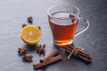 tea and cinnamon