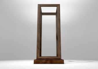 Glass Display Case Verticle