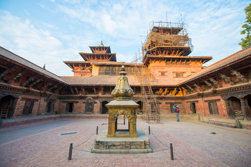 Patan Durbar Square - world heritage site in Nepal , landmark