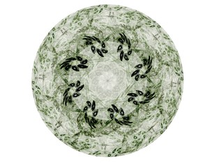 Geometry of Space series. Visually attractive backdrop made of conceptual grids curves and fractal elements suitable as element