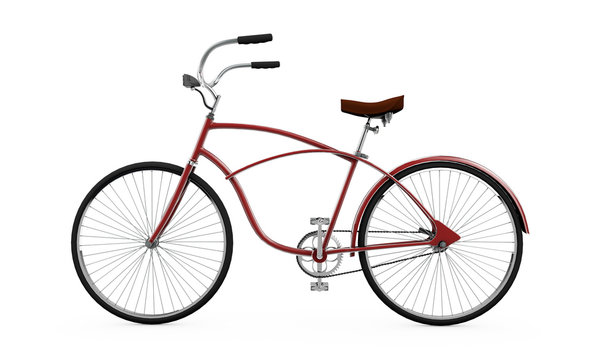 Red bicycle, Bike theme elements, Street speed sport bicycle, Bi