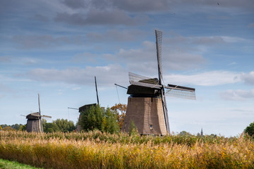 Old Dutch windmills