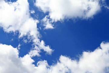 Blue sky with clouds