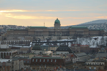 View to the castle in Budapest, Hungary