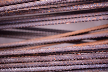 Rusty Iron rods