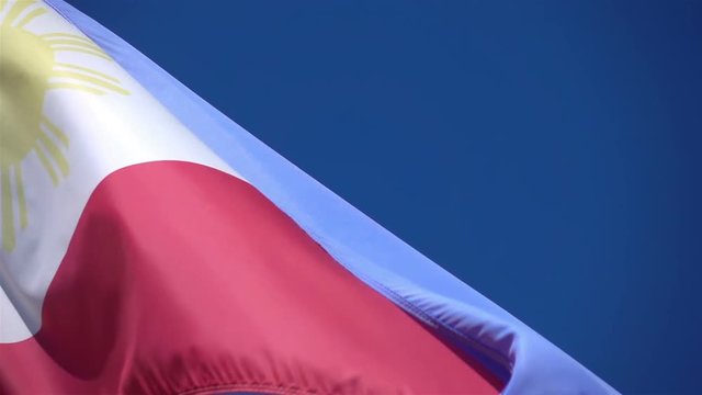  Two high quality videos Philippines flag in real 1080p slow motion 250fps