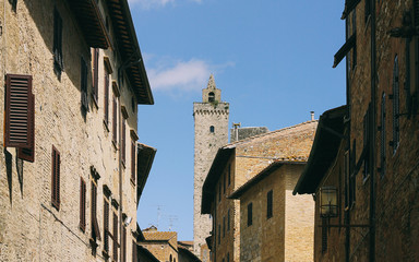 Fototapeta na wymiar Torre di San Gimignano, Italia