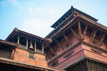 Patan Durbar Square - world heritage site in Nepal , landmark