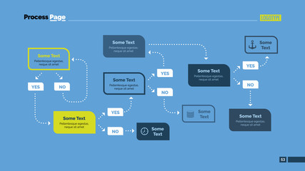 Complex Flowchart Algorithm Slide Template