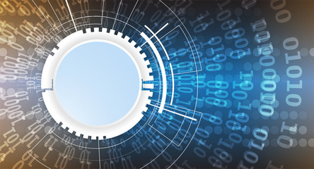 Technology security concept. Modern safety digital background