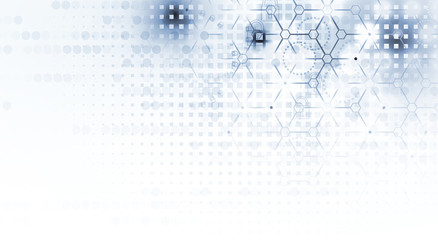 Technology security concept. Modern safety digital background