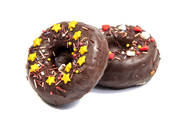 doughnut or donut isolated on white background cutout