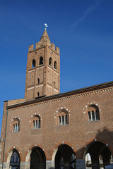 Fototapeta na wymiar Monza (Italy), the Arengario, medieval building