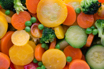 Fresh frozen vegetables eco food, natur.