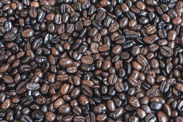 roasted coffee beans, can be used as a background