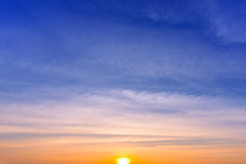 Sunset sky background