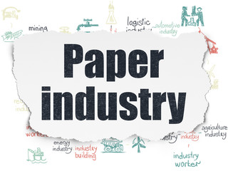 Fototapeta premium Industry concept: Paper Industry on Torn Paper background