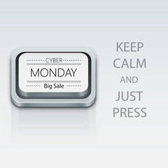 User interface switch button cyber monday (On/Off)