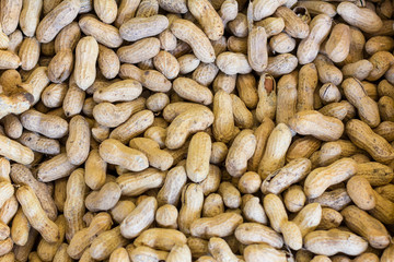 Peanuts at a produce stand