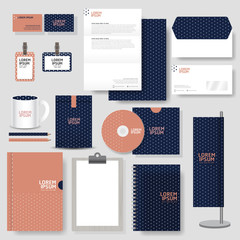 corporate identity template Stationery design set in vector format