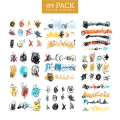 Pack of scribble elements. You can use it as brush