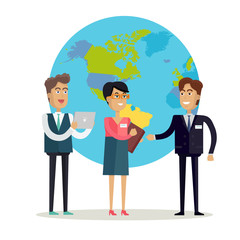 Business People Characters Vector in Flat Design.