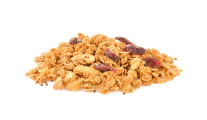  muesli isolated on white background