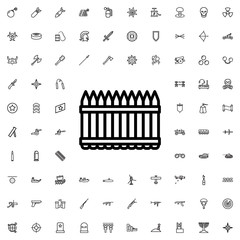 fence icon illustration