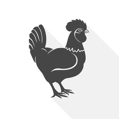 Rooster vector logo concept