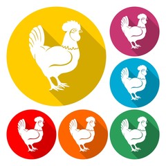 Rooster vector logo concept