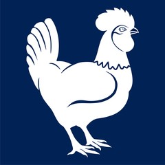 Rooster vector logo concept