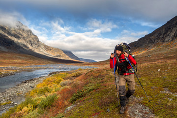 Hiking on the Kungsleden in Sweden