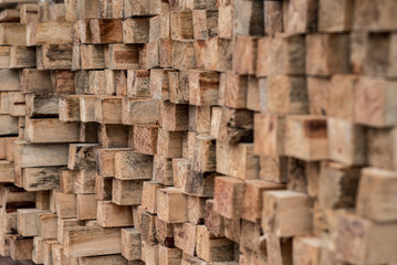 Construction wood pattern pile wall