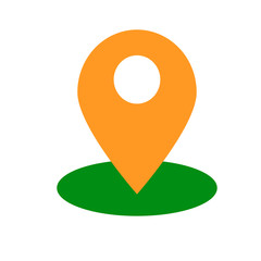 Location icon. Isolated vector on white background.