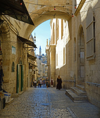 Street Via Dolarosa. Jerusalem. Israel © Marina
