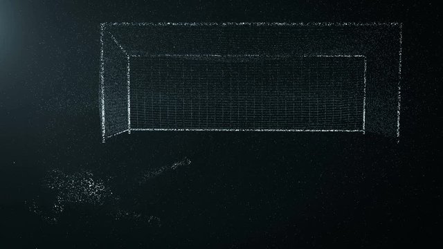 Computer generated broadcast opener suitable for sport channel. Football opener.