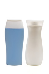 cosmetics on the white background