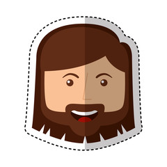 jesuschrist avatar character icon vector illustration design