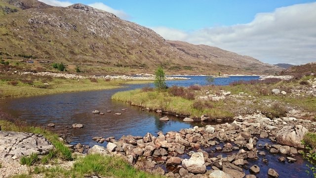 Green Scottish mountains