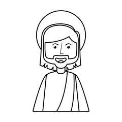 jesuschrist avatar character icon vector illustration design
