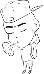 Student being stressed