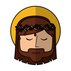 jesuschrist avatar character icon vector illustration design