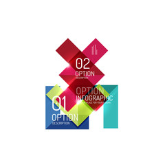 Abstract background, geometric infographic option templates