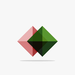 Vector blank abstract squares background