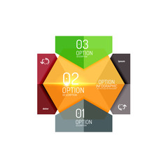 Business infographic design template